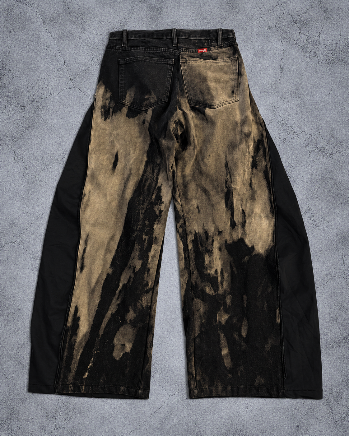 RECONSTRUCT ACID ZIP WIDE DENIM