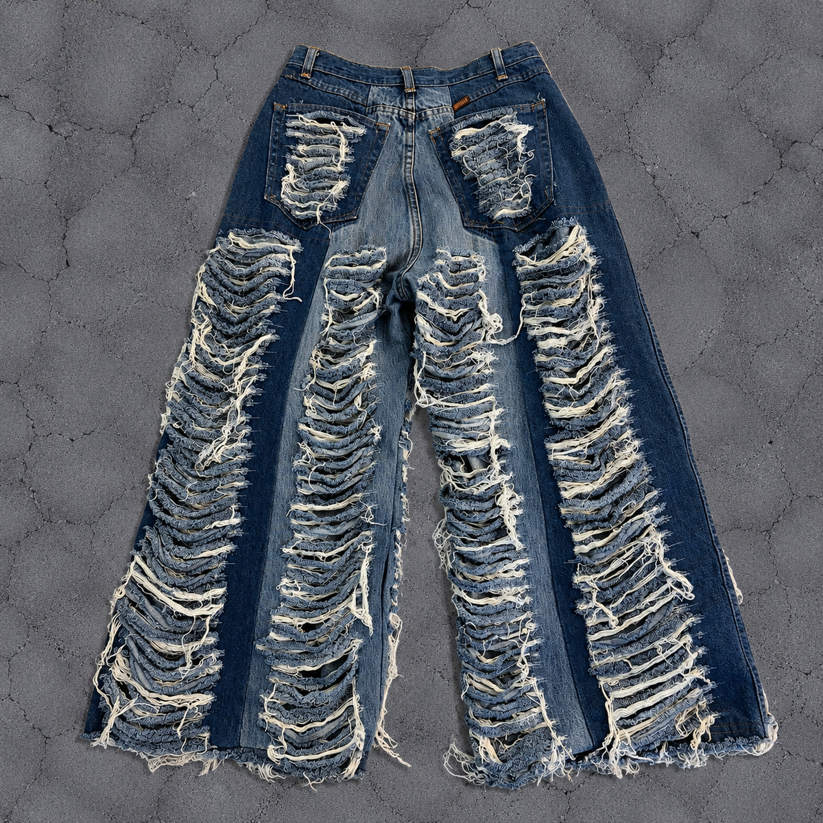 TRIPLE STRIPE CRASH WIDE DENIM