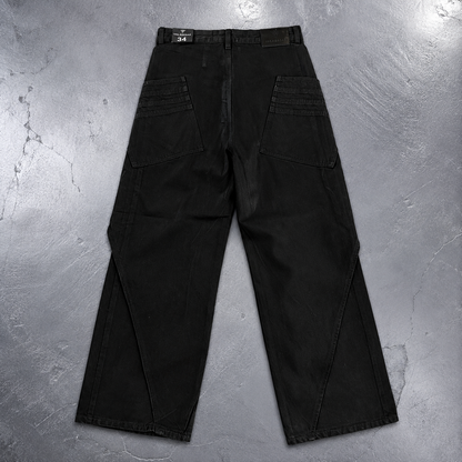 VALABASAS/「GOZAI Black Waxed Baggy」