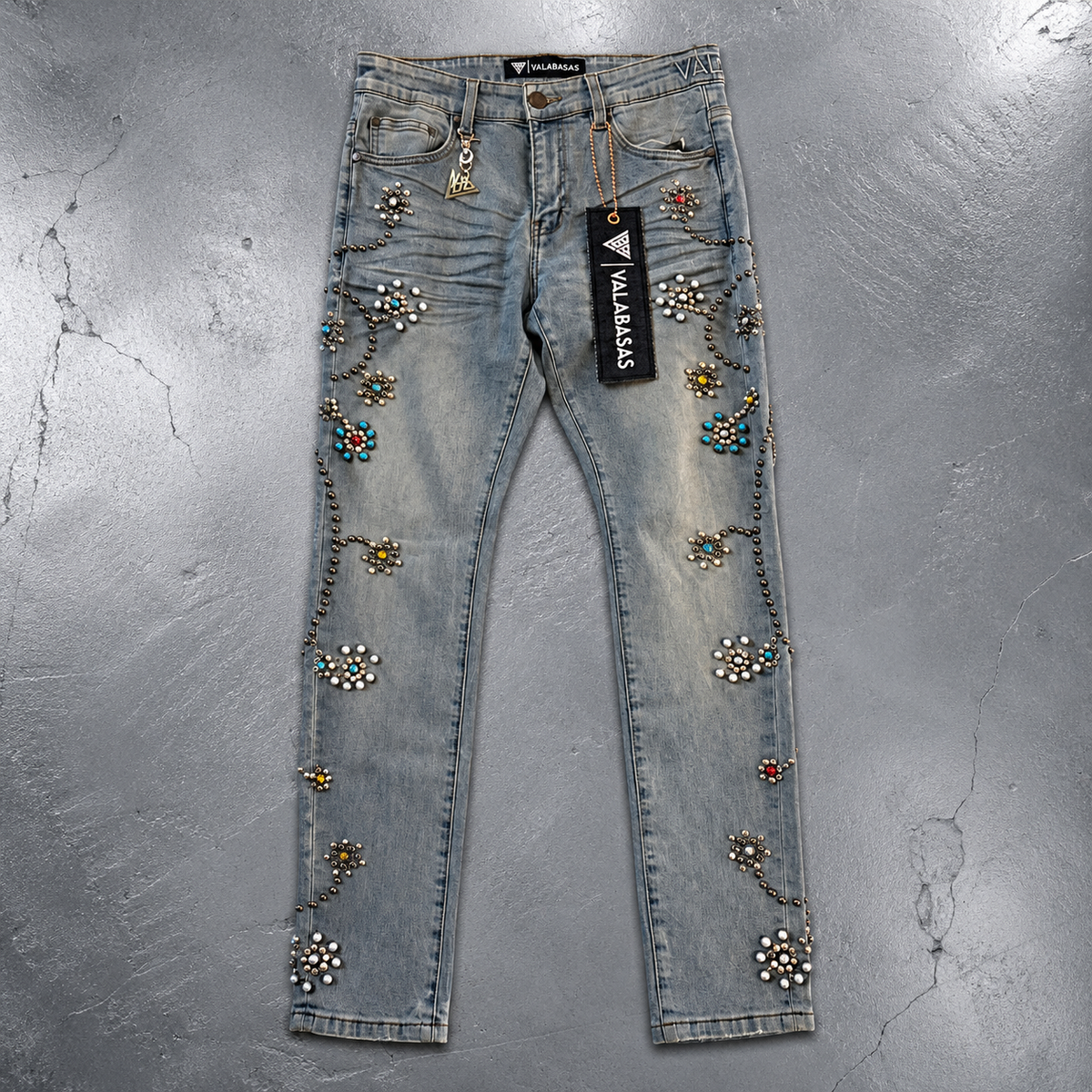 VALABASAS / EMBARGO Light Dirty Wash Skinny Jeans