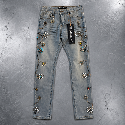 VALABASAS / EMBARGO Light Dirty Wash Skinny Jeans