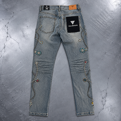 VALABASAS / EMBARGO Light Dirty Wash Skinny Jeans