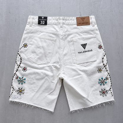 VALABASAS PALACE WHITE JORTS