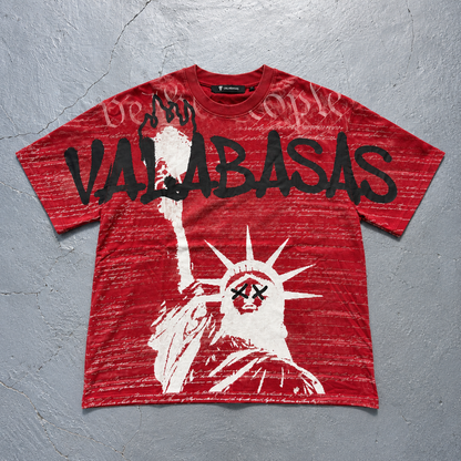 VALABASAS FREEDOM TEE RUSTIC RED