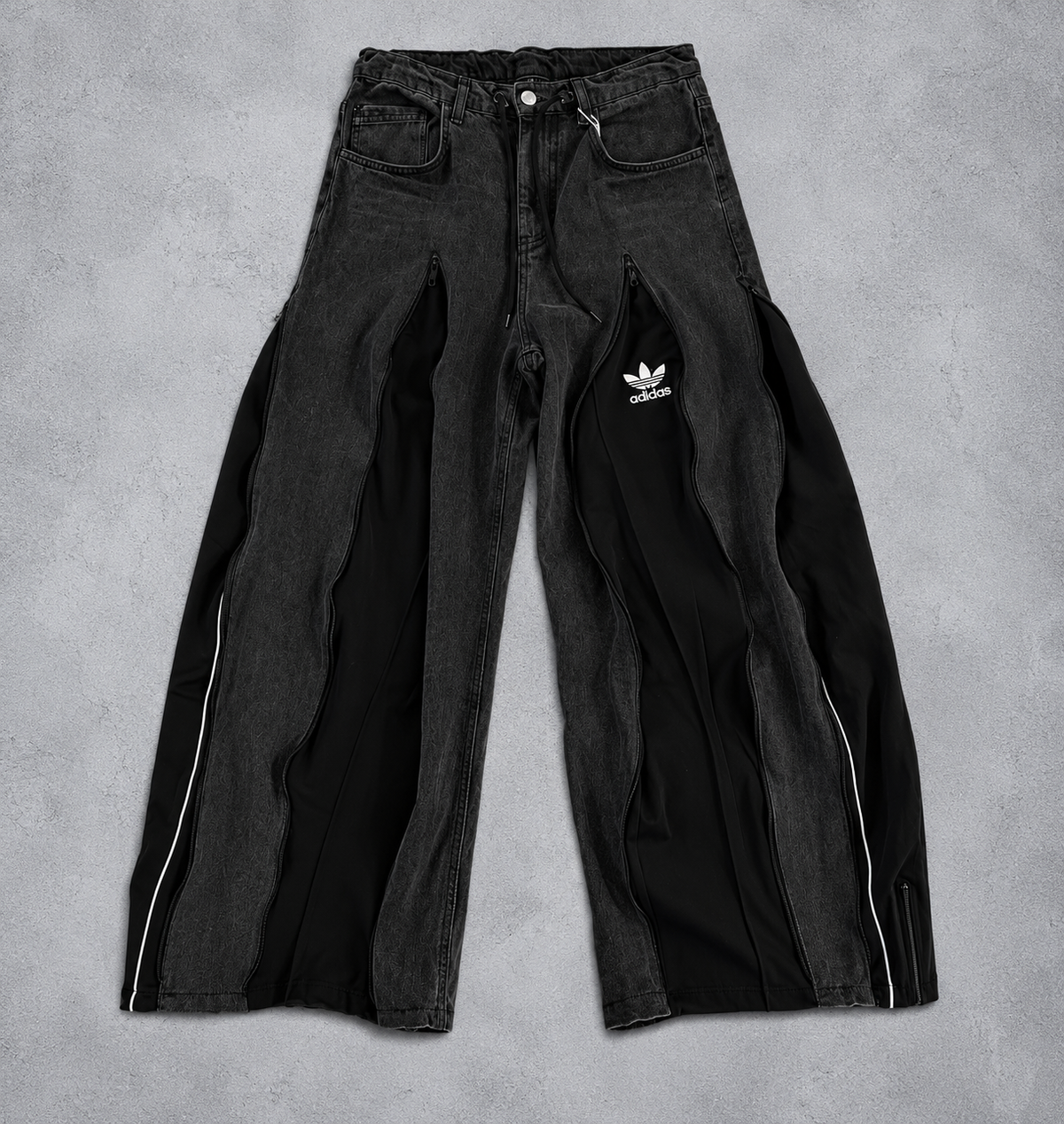 SHADOW BLACK 3WAY ZIP DENIM