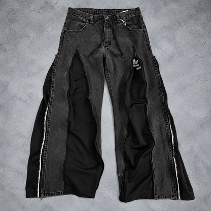 BLACKOUT 3WAY ZIP HYBRID DENIM