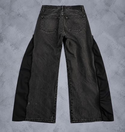BLACKOUT 3WAY ZIP HYBRID DENIM