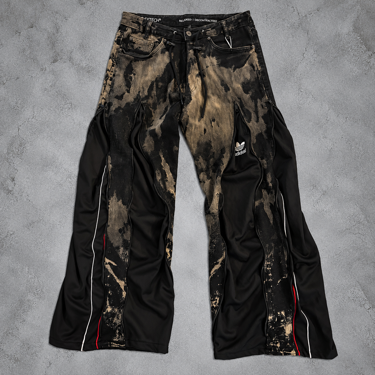 ACID FADE 3WAY ZIP HYBRID DENIM