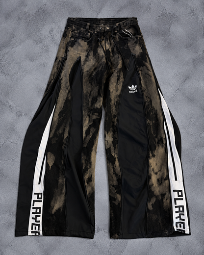 RECONSTRUCT ACID ZIP WIDE DENIM