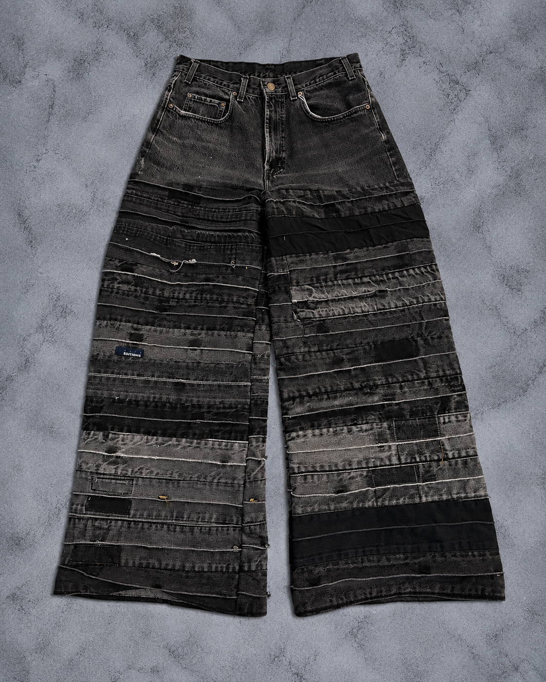 DECONSTRUCT LAYERED BAGGY DENIM