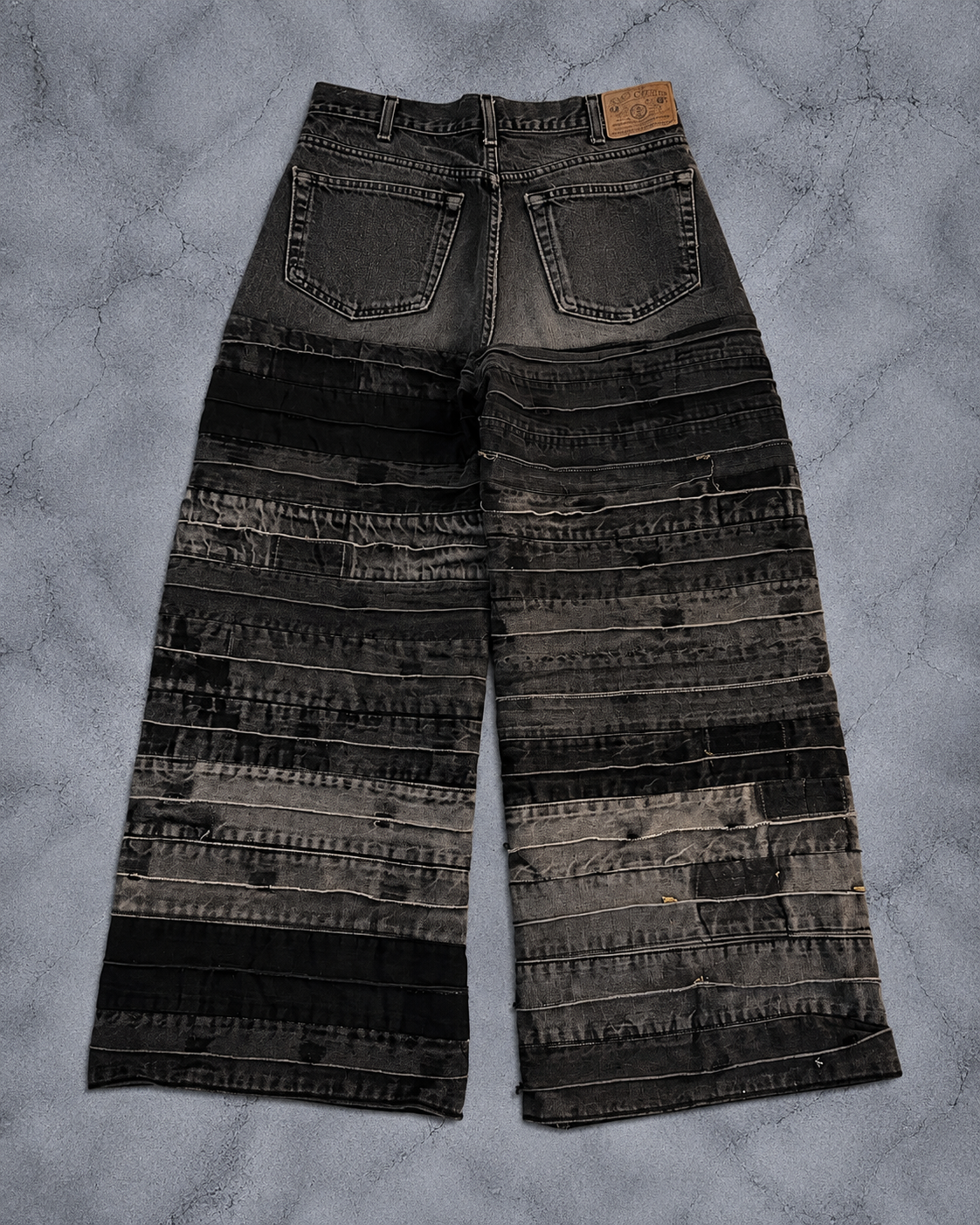 DECONSTRUCT LAYERED BAGGY DENIM