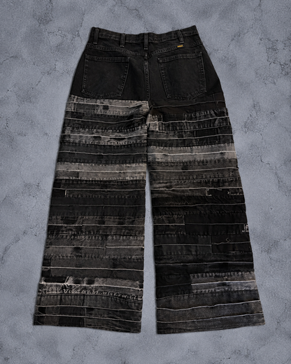 RECONSTRUCT LAYERED BLACK DENIM
