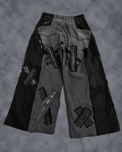 X-CROSS CHAOS REBUILD WIDE DENIM