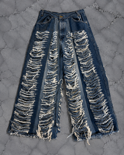 TRIPLE STRIPE CRASH WIDE DENIM